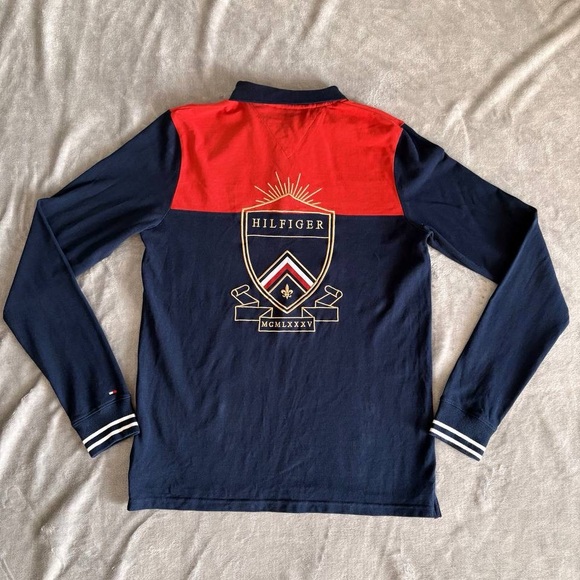 Tommy Hilfiger long sleeve polo, size L - Picture 4 of 6